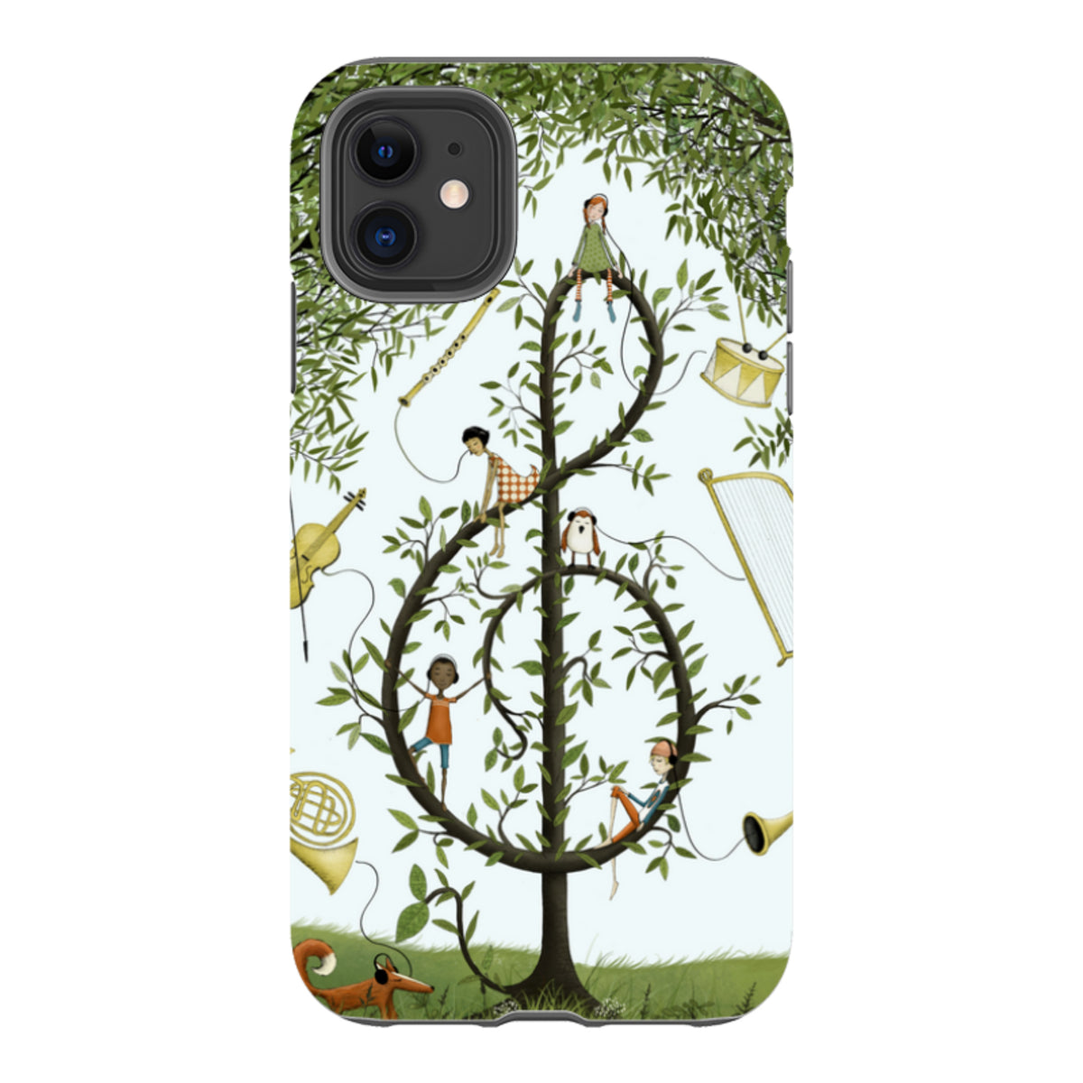 iPhone Tough Case - Music Tree By Maja Lindberg