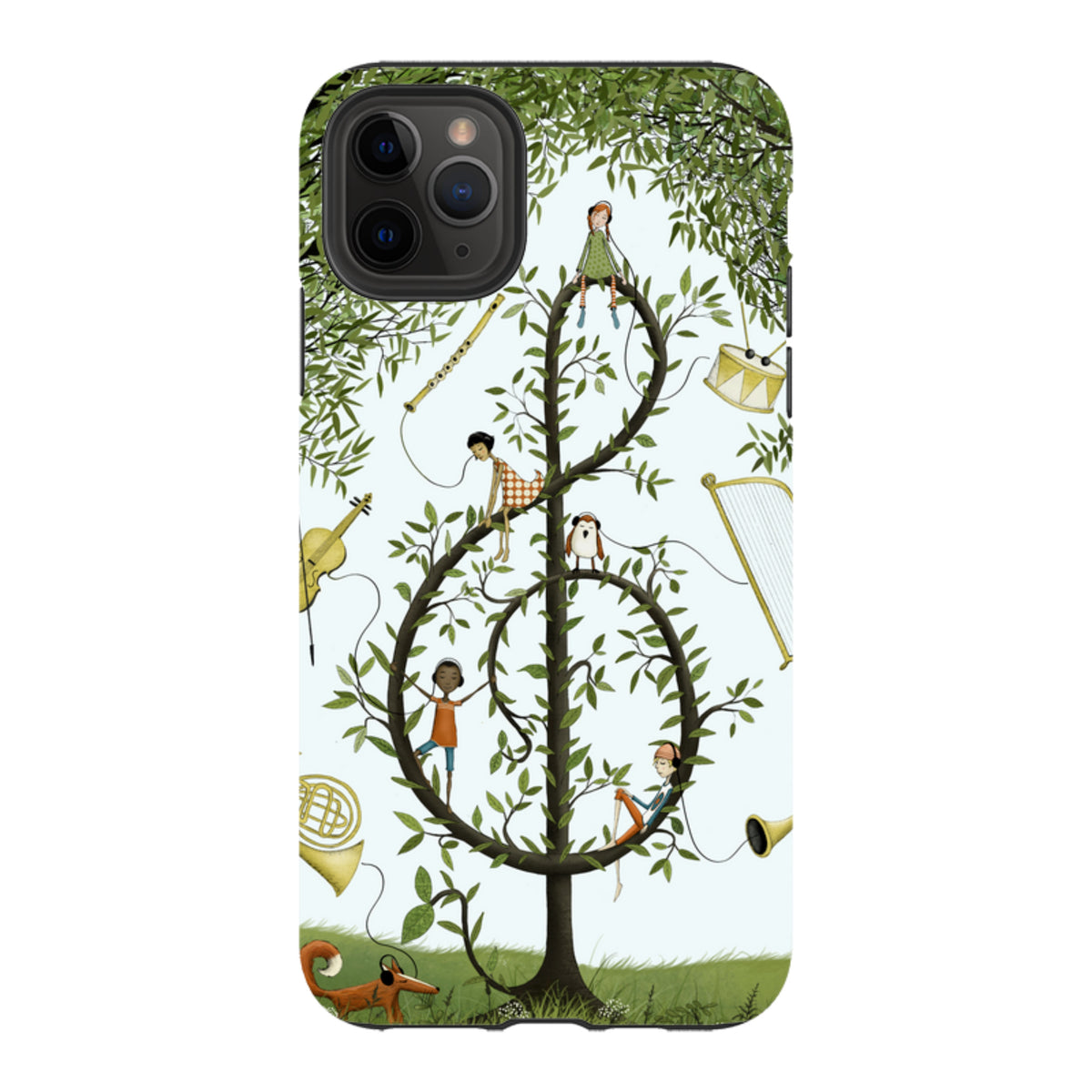 iPhone Tough Case - Music Tree By Maja Lindberg