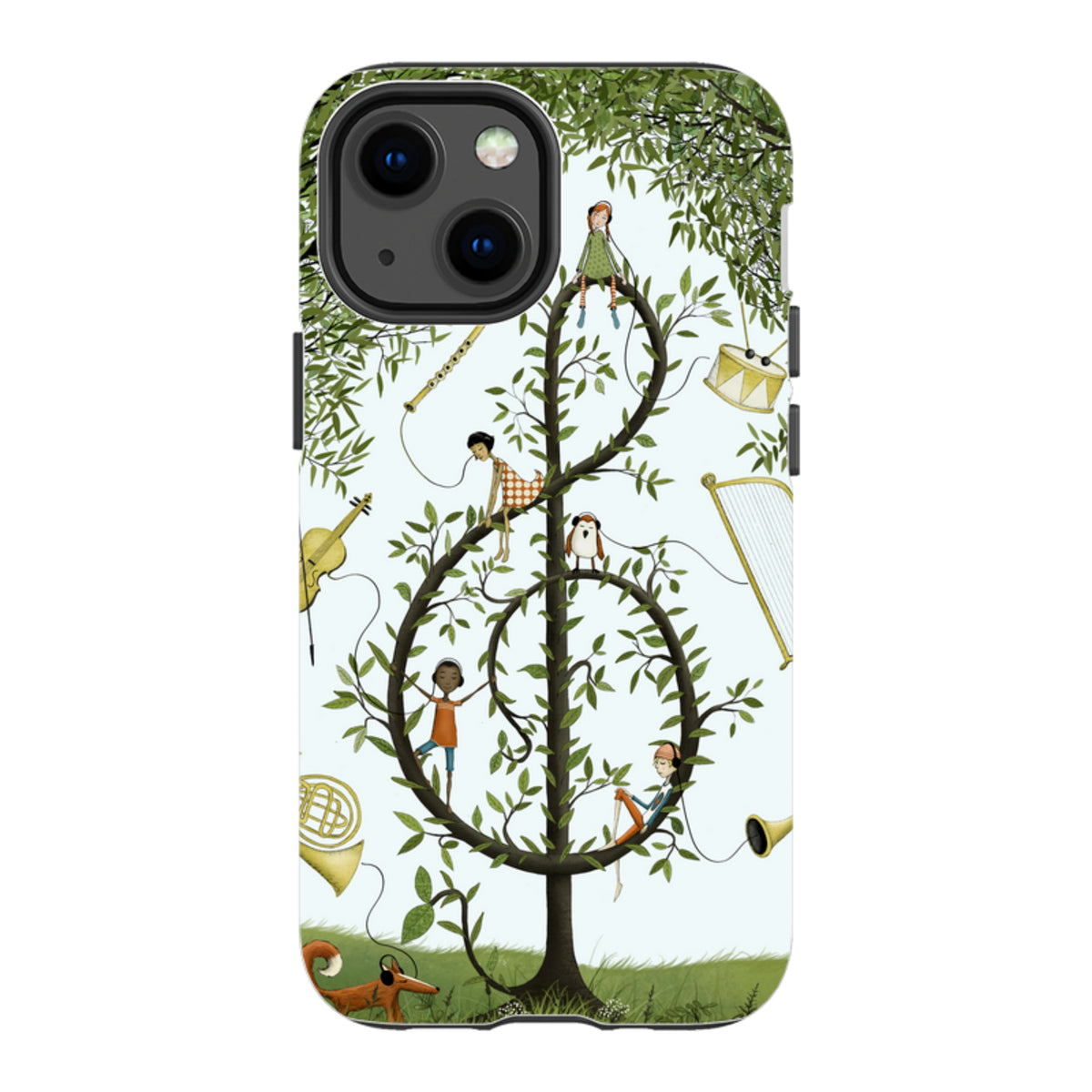 iPhone Tough Case - Music Tree By Maja Lindberg