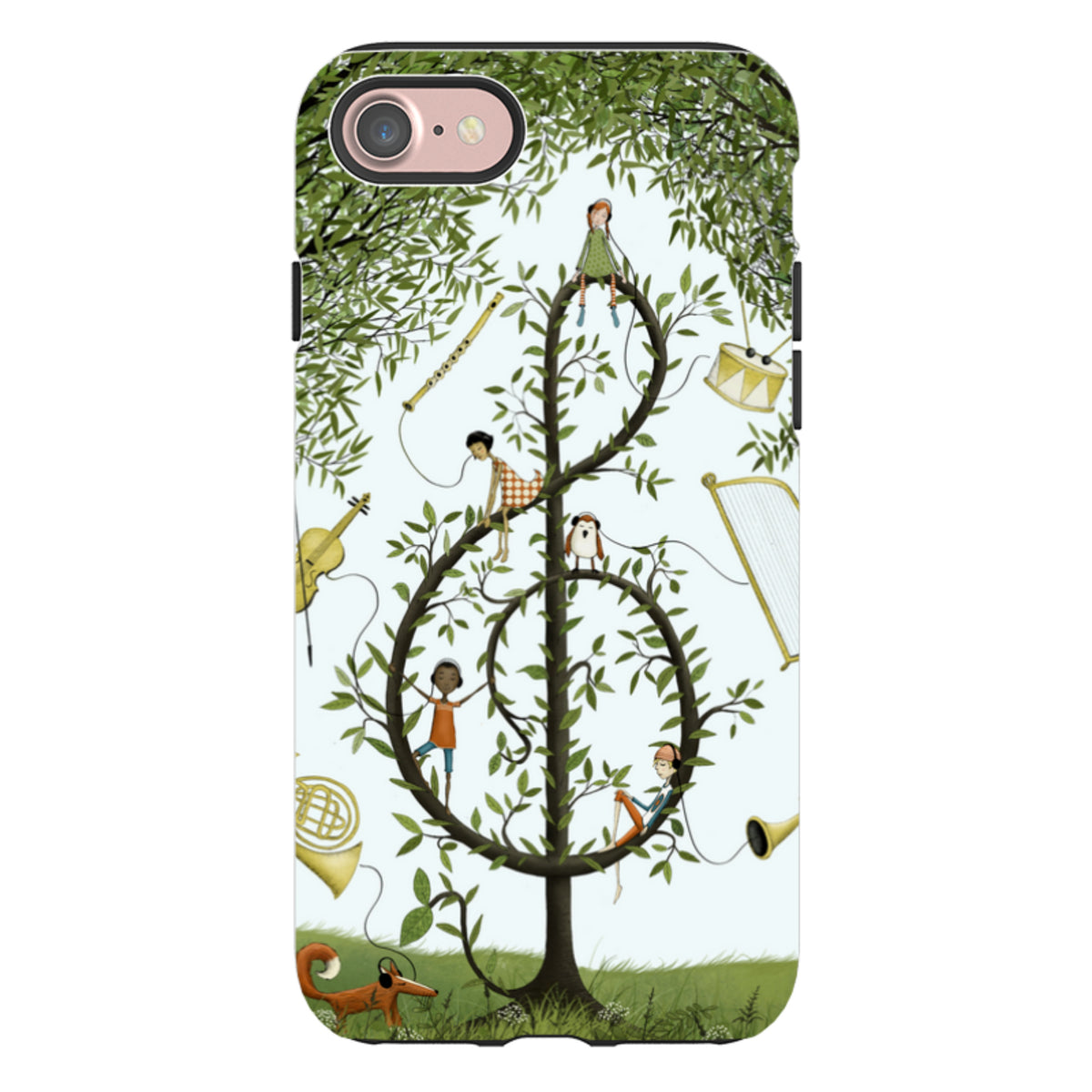 iPhone Tough Case - Music Tree By Maja Lindberg