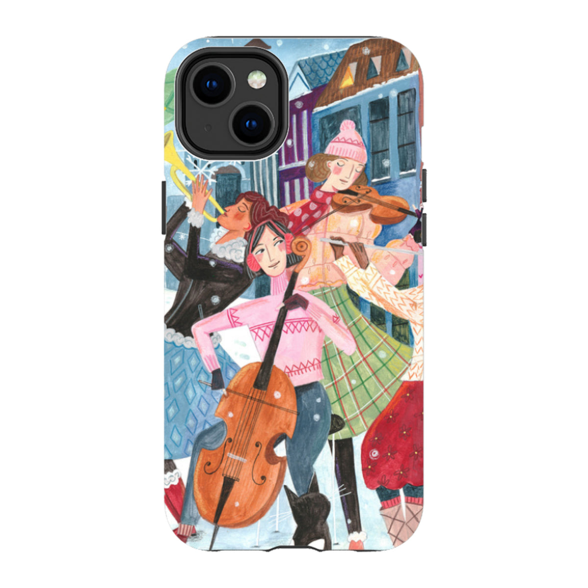 iPhone Tough Case - Musical Winter By Caroline Bonne Muller