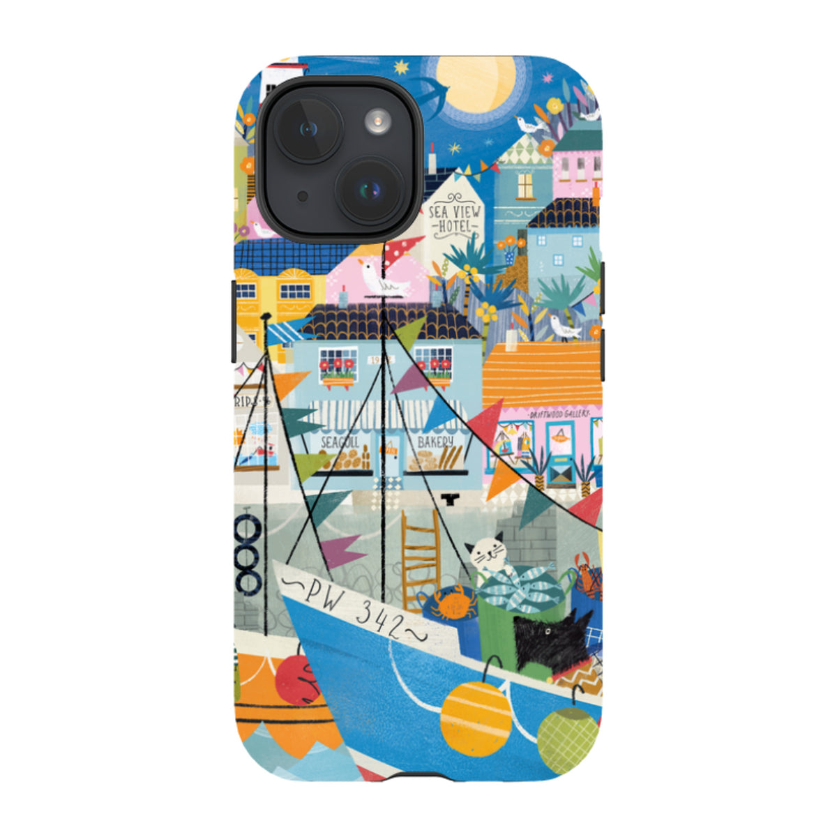 iPhone Tough Case - Night Harbour 1 By Ali Brookes