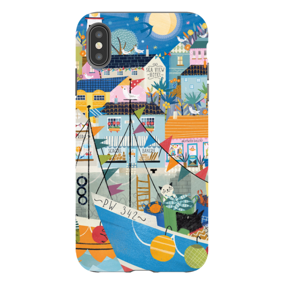 iPhone Tough Case - Night Harbour 1 By Ali Brookes
