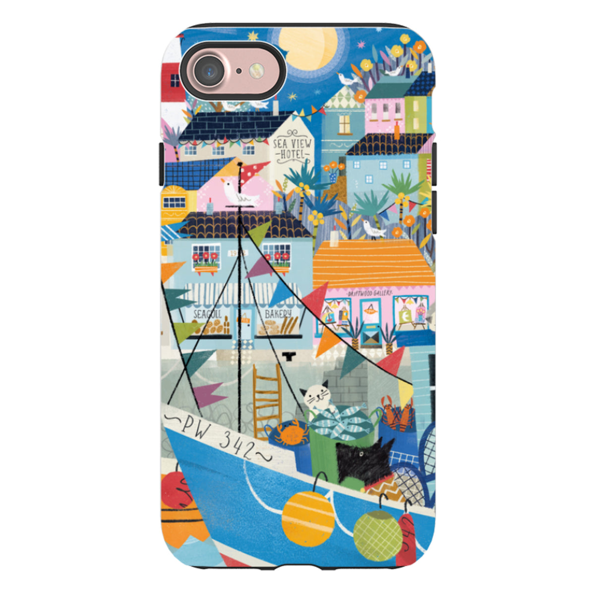 iPhone Tough Case - Night Harbour 2 By Ali Brookes