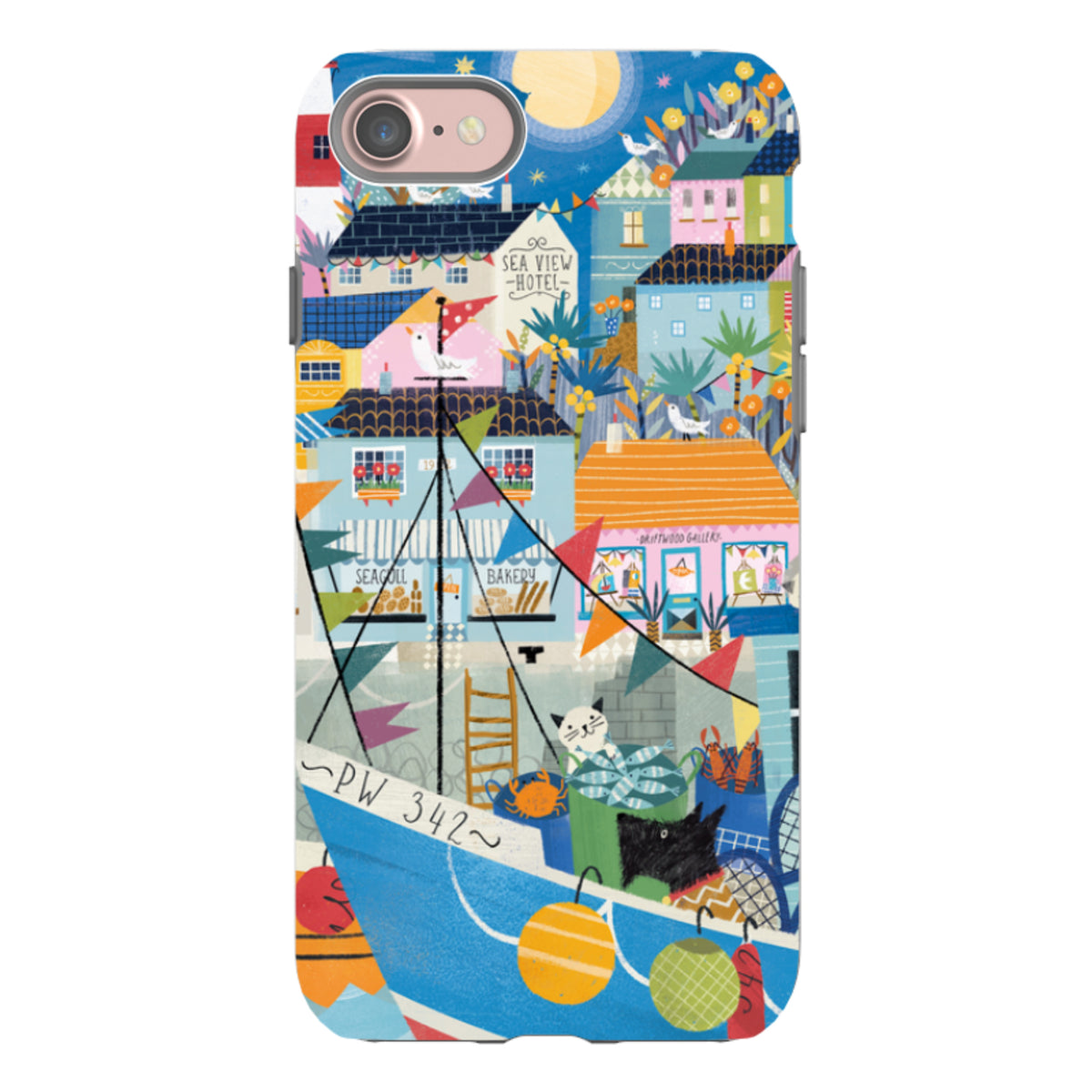 iPhone Tough Case - Night Harbour 2 By Ali Brookes