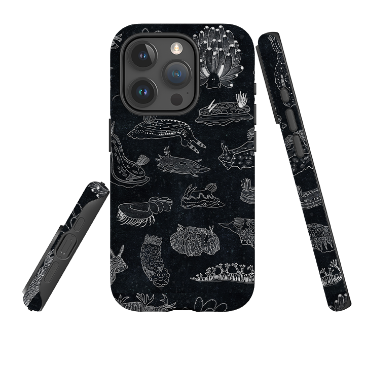 iPhone Tough Case - Nudibranch Line Drawing By Katherine Quinn