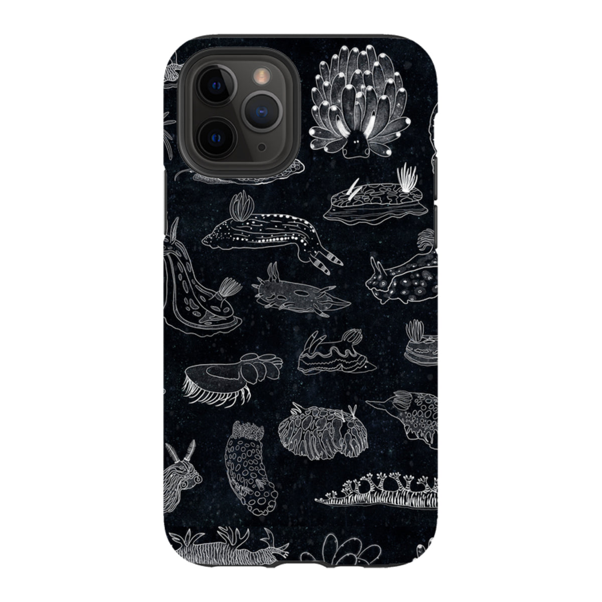 iPhone Tough Case - Nudibranch Line Drawing By Katherine Quinn