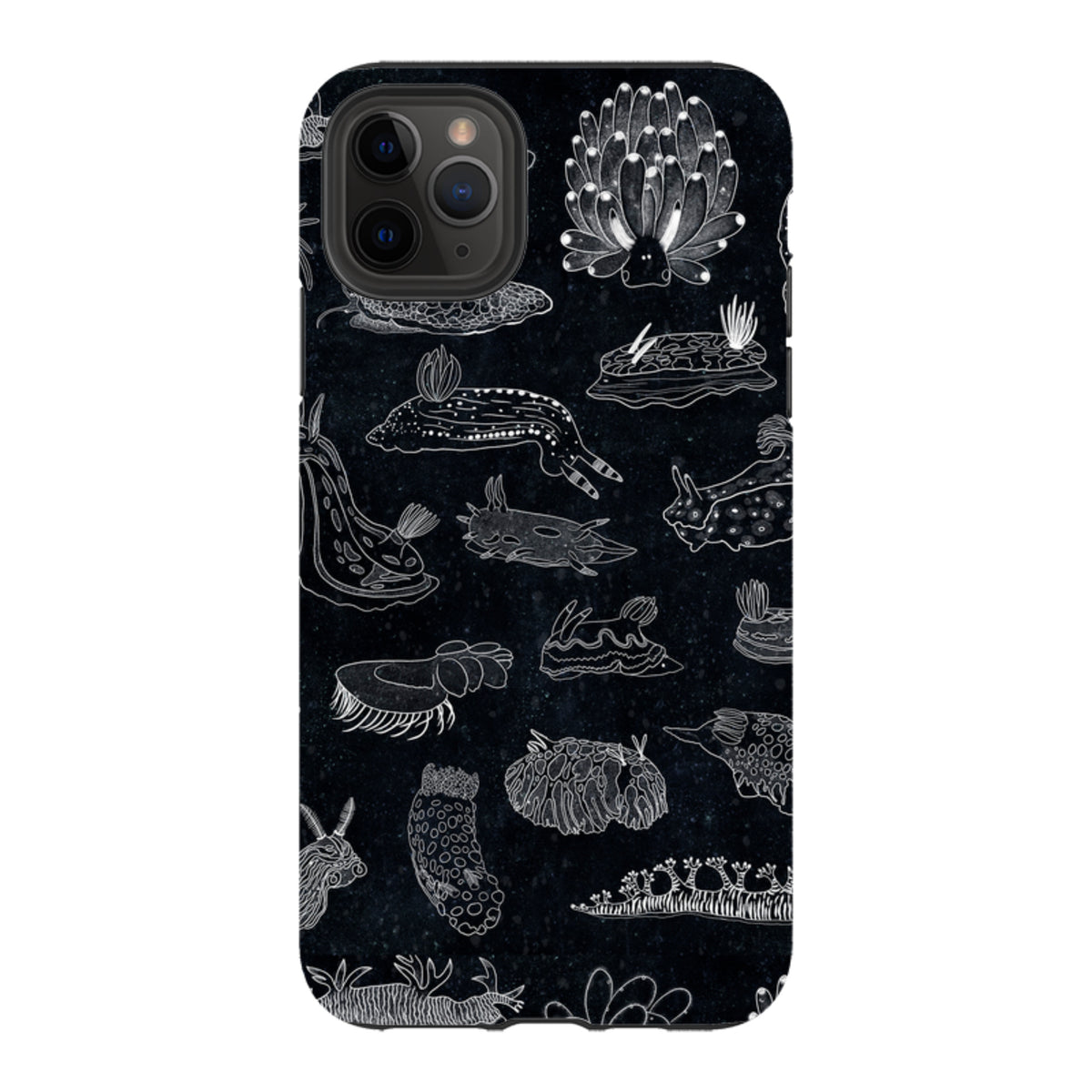 iPhone Tough Case - Nudibranch Line Drawing By Katherine Quinn