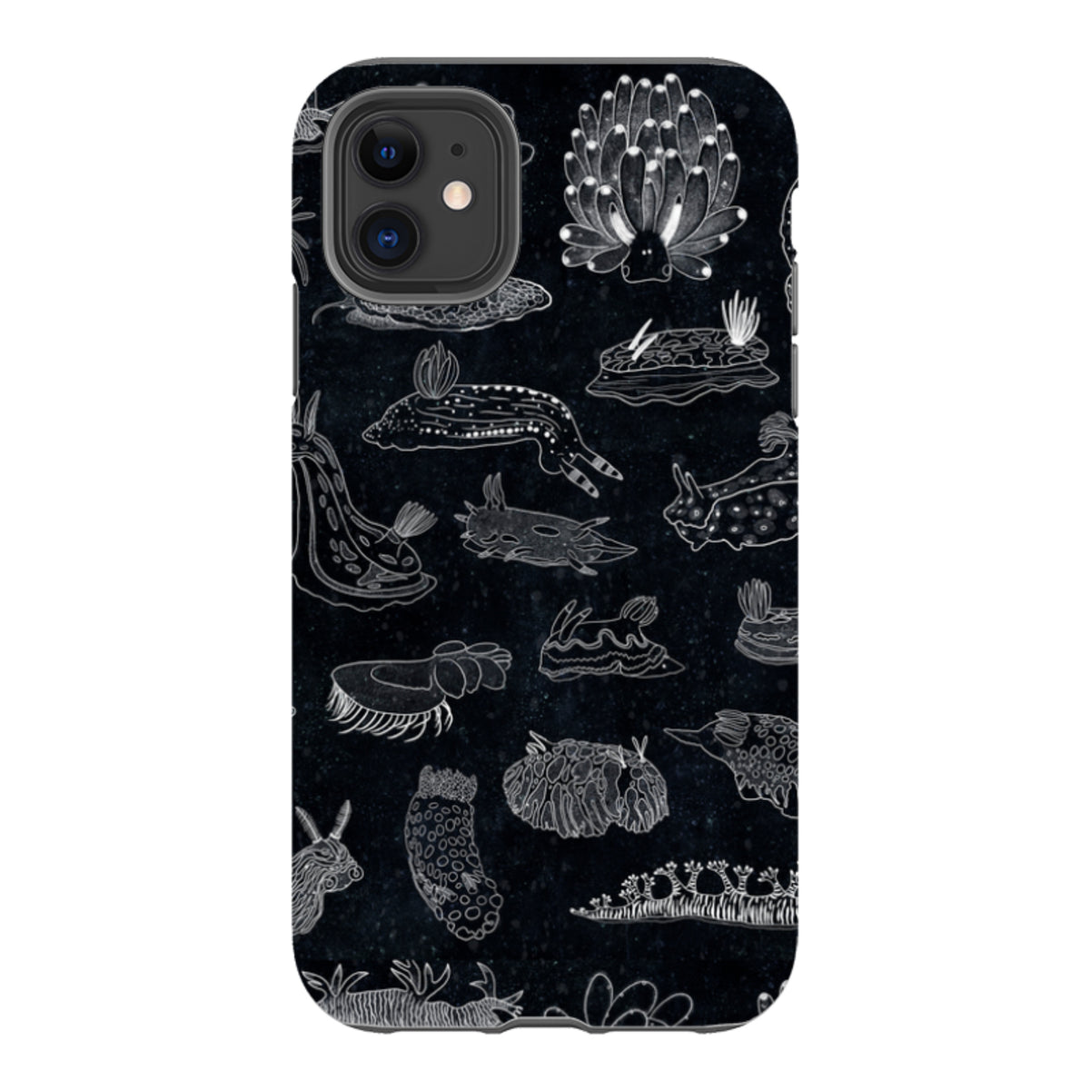 iPhone Tough Case - Nudibranch Line Drawing By Katherine Quinn
