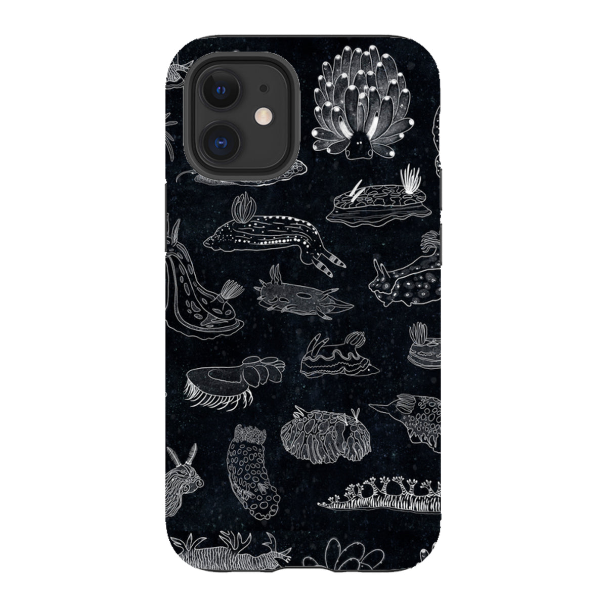 iPhone Tough Case - Nudibranch Line Drawing By Katherine Quinn