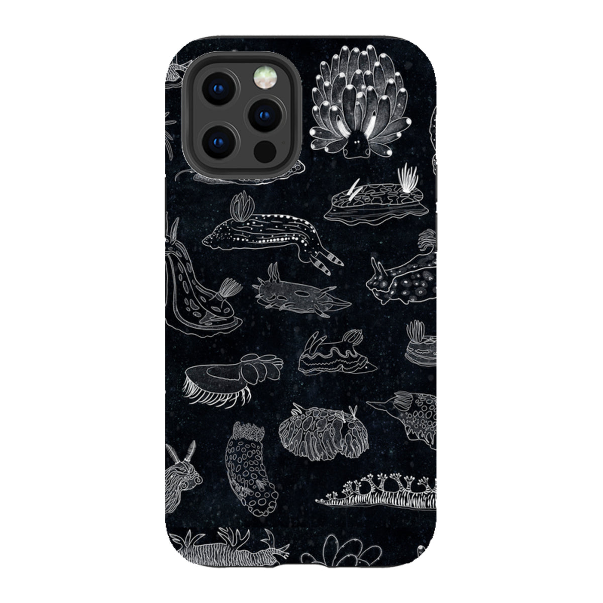 iPhone Tough Case - Nudibranch Line Drawing By Katherine Quinn