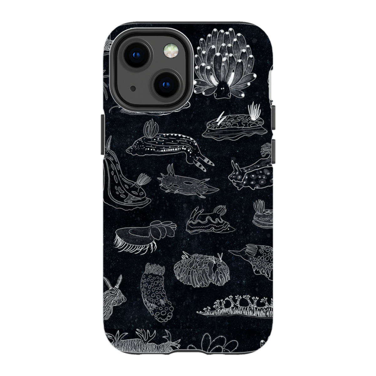 iPhone Tough Case - Nudibranch Line Drawing By Katherine Quinn