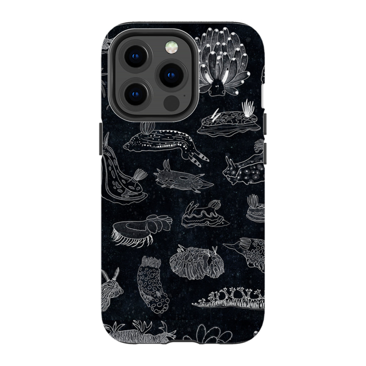 iPhone Tough Case - Nudibranch Line Drawing By Katherine Quinn