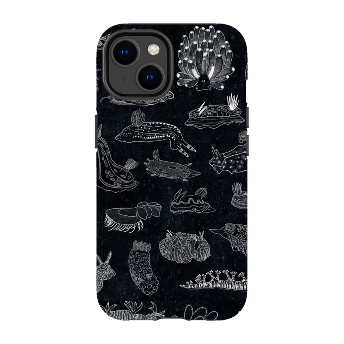 iPhone Tough Case - Nudibranch Line Drawing By Katherine Quinn