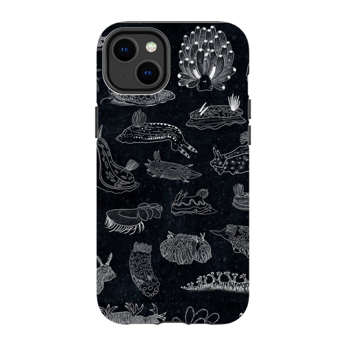 iPhone Tough Case - Nudibranch Line Drawing By Katherine Quinn