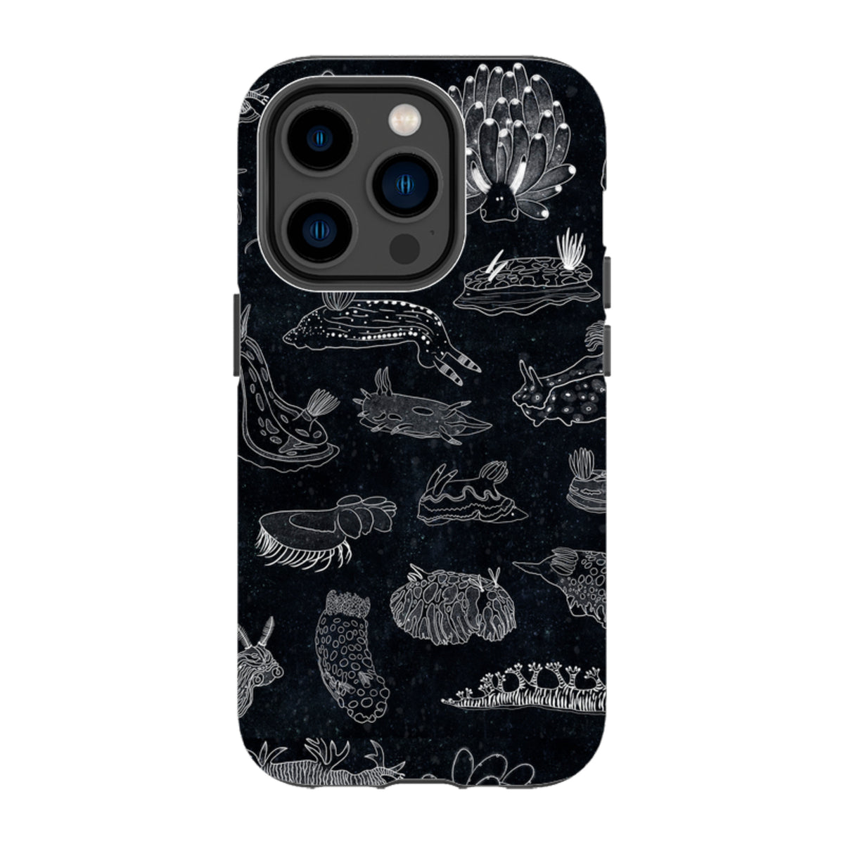 iPhone Tough Case - Nudibranch Line Drawing By Katherine Quinn