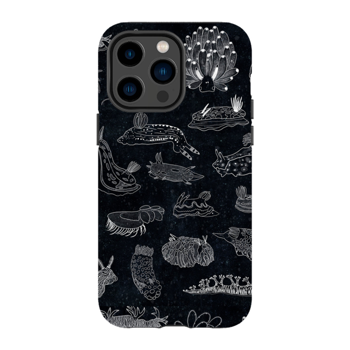 iPhone Tough Case - Nudibranch Line Drawing By Katherine Quinn