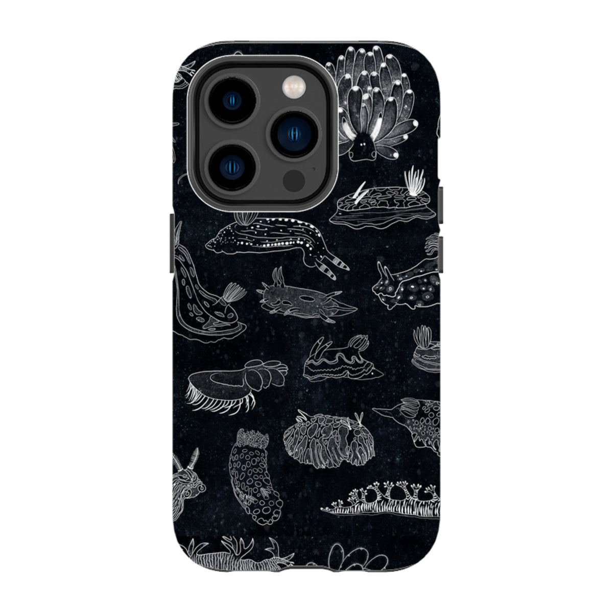 iPhone Tough Case - Nudibranch Line Drawing By Katherine Quinn