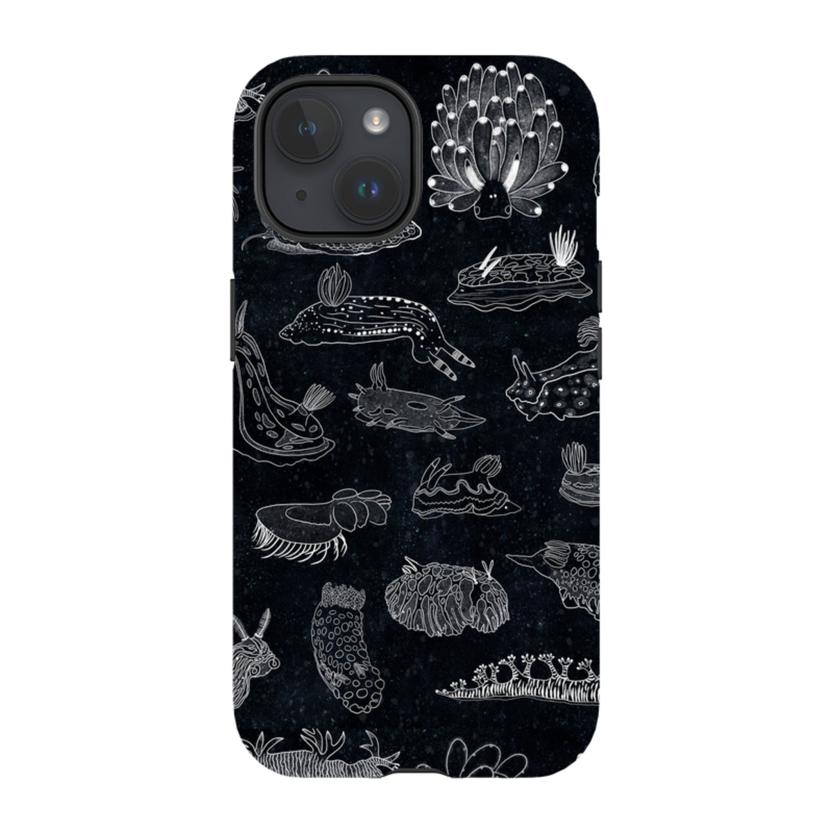 iPhone Tough Case - Nudibranch Line Drawing By Katherine Quinn