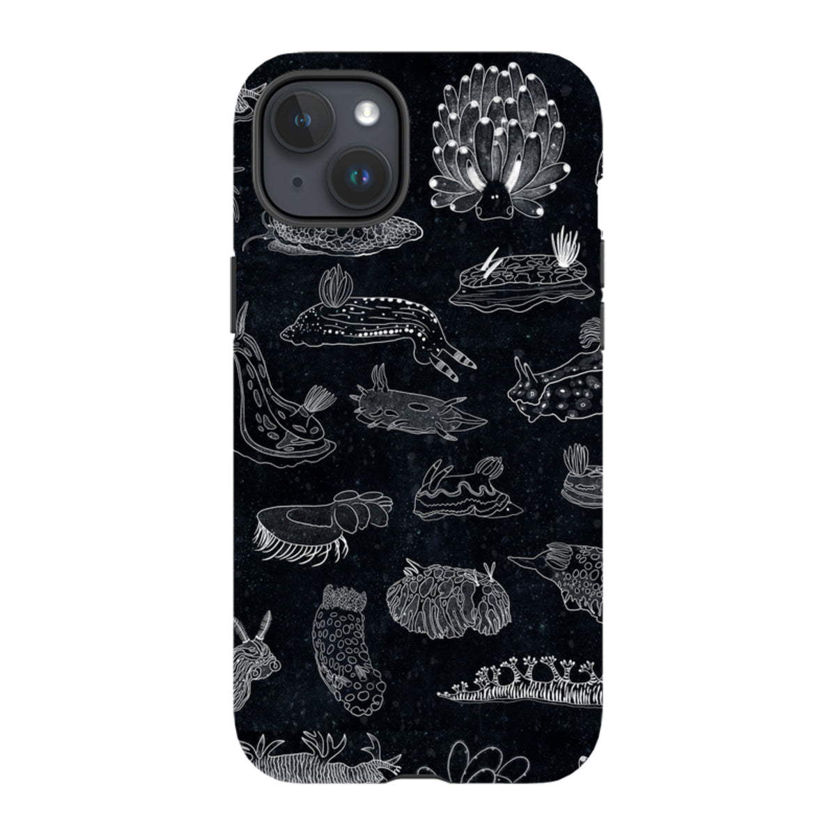iPhone Tough Case - Nudibranch Line Drawing By Katherine Quinn