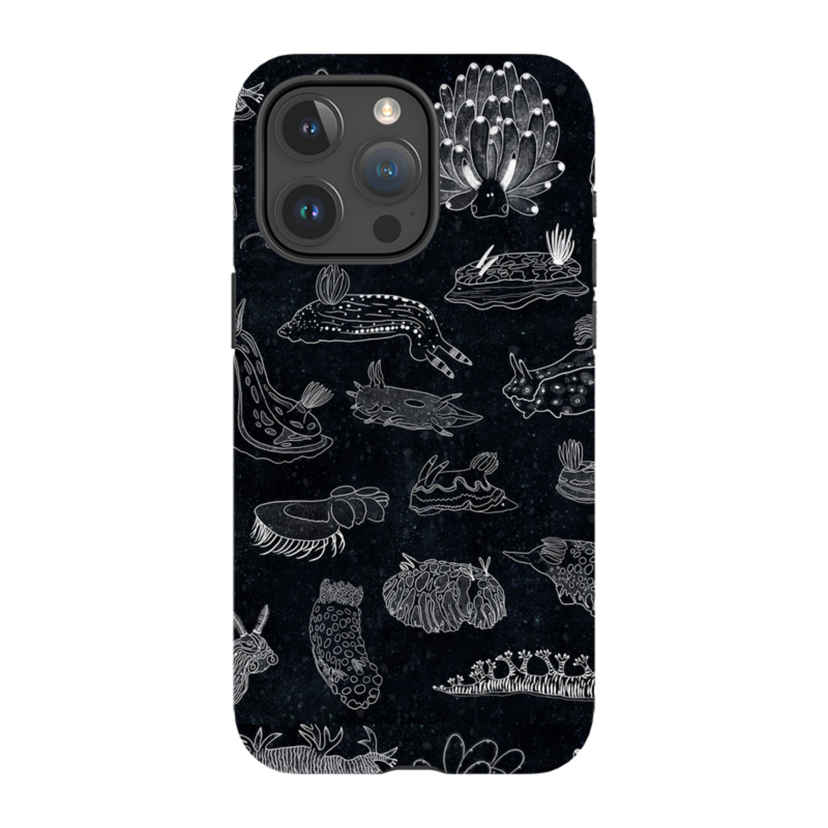 iPhone Tough Case - Nudibranch Line Drawing By Katherine Quinn