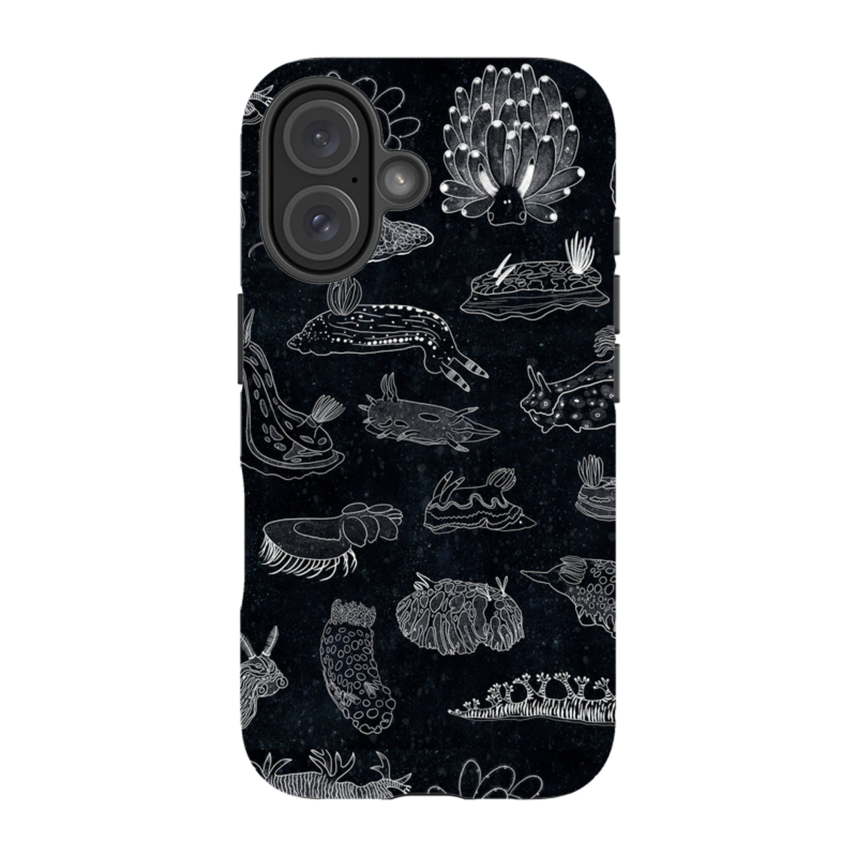 iPhone Tough Case - Nudibranch Line Drawing By Katherine Quinn