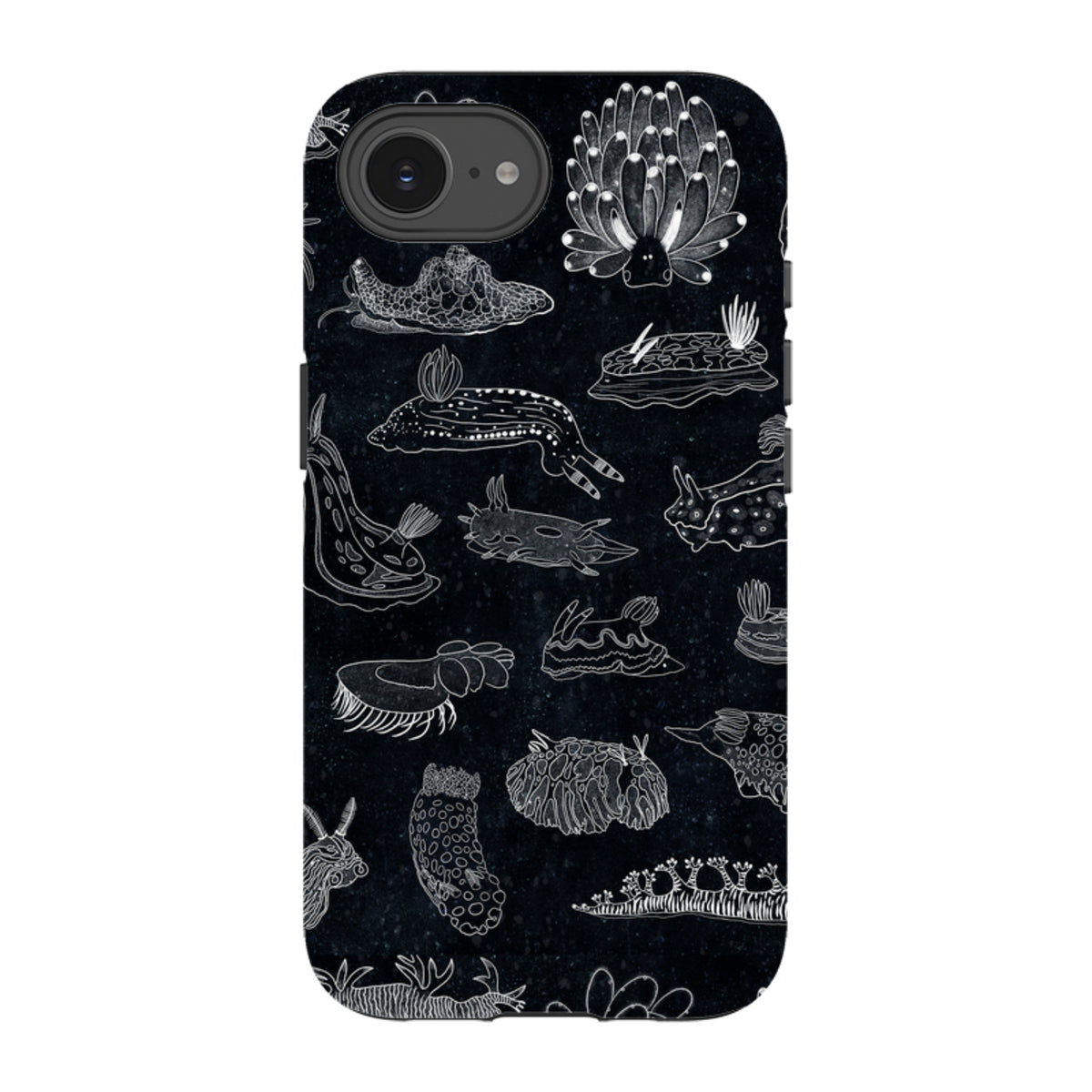 iPhone Tough Case - Nudibranch Line Drawing By Katherine Quinn