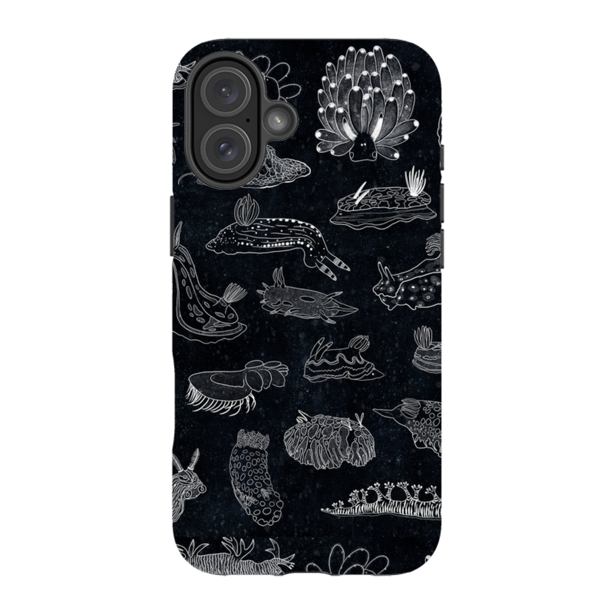 iPhone Tough Case - Nudibranch Line Drawing By Katherine Quinn