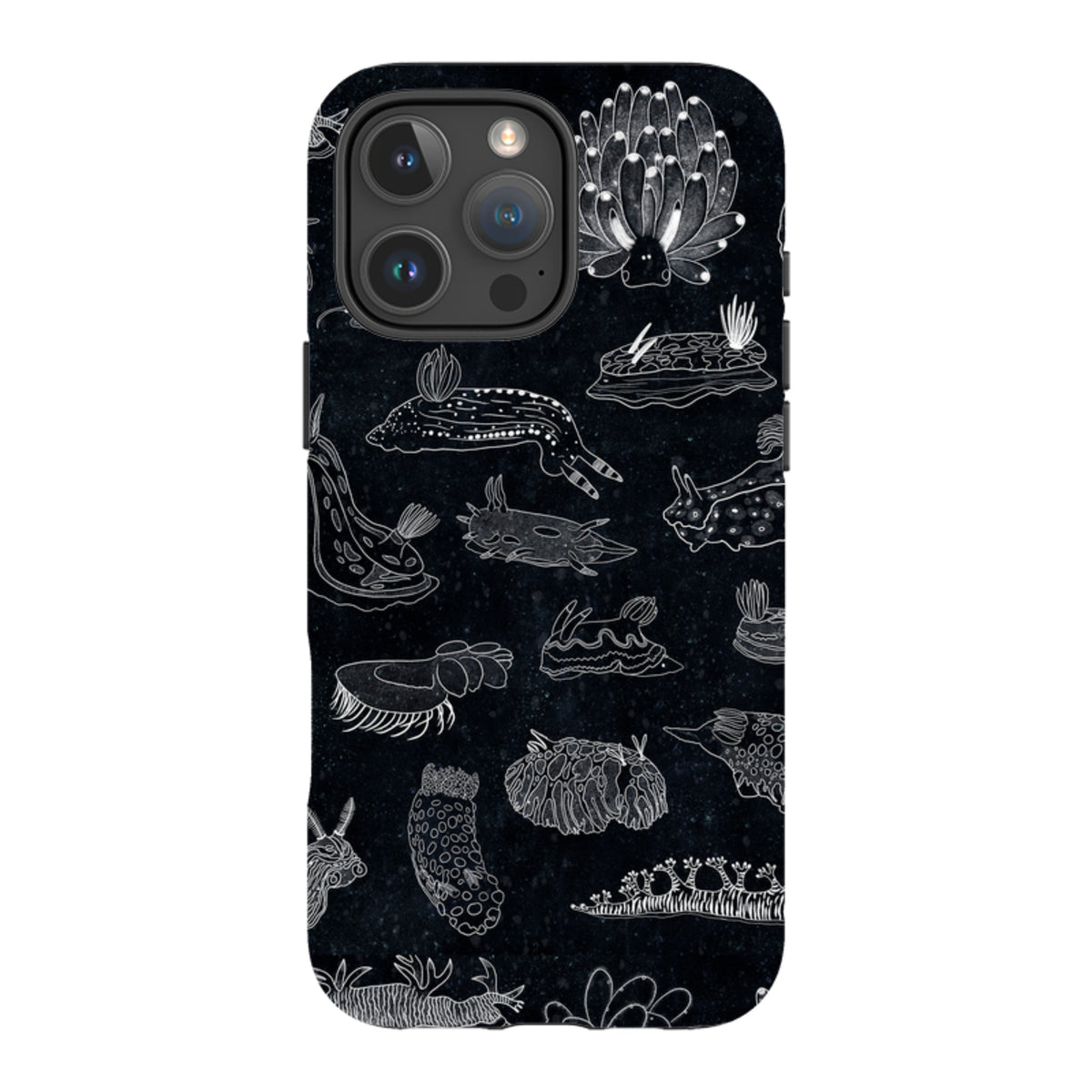 iPhone Tough Case - Nudibranch Line Drawing By Katherine Quinn