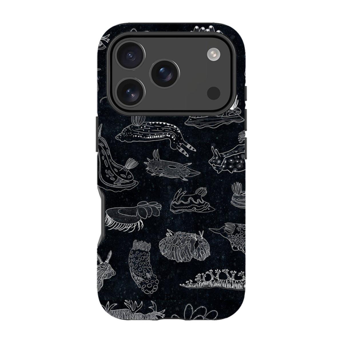 iPhone Tough Case - Nudibranch Line Drawing By Katherine Quinn