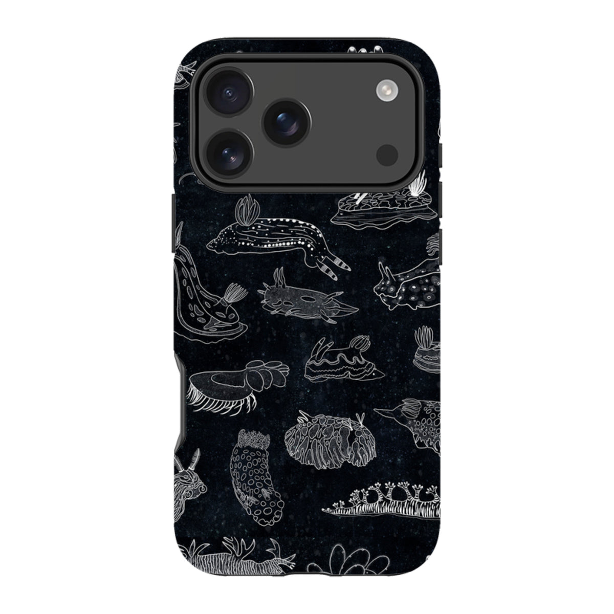 iPhone Tough Case - Nudibranch Line Drawing By Katherine Quinn