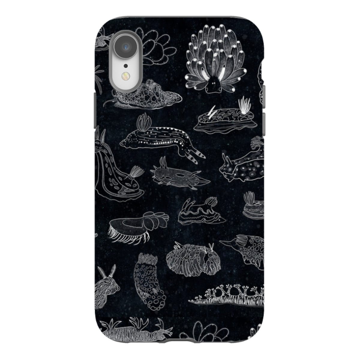 iPhone Tough Case - Nudibranch Line Drawing By Katherine Quinn