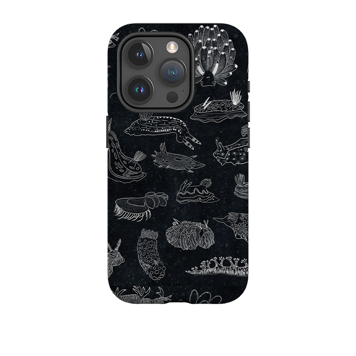 iPhone Tough Case - Nudibranch Line Drawing By Katherine Quinn