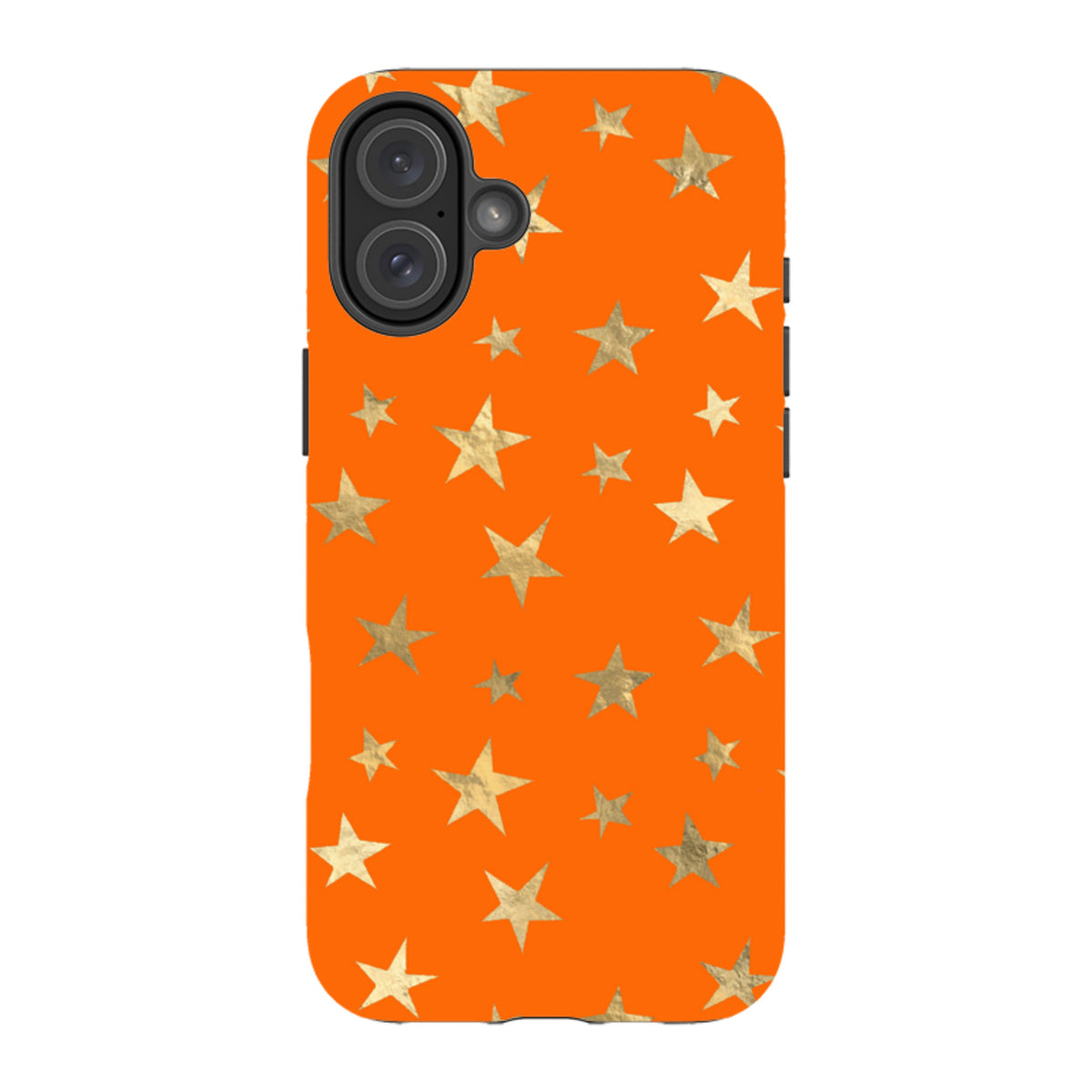 iPhone Tough Case - Orange and Gold Stars