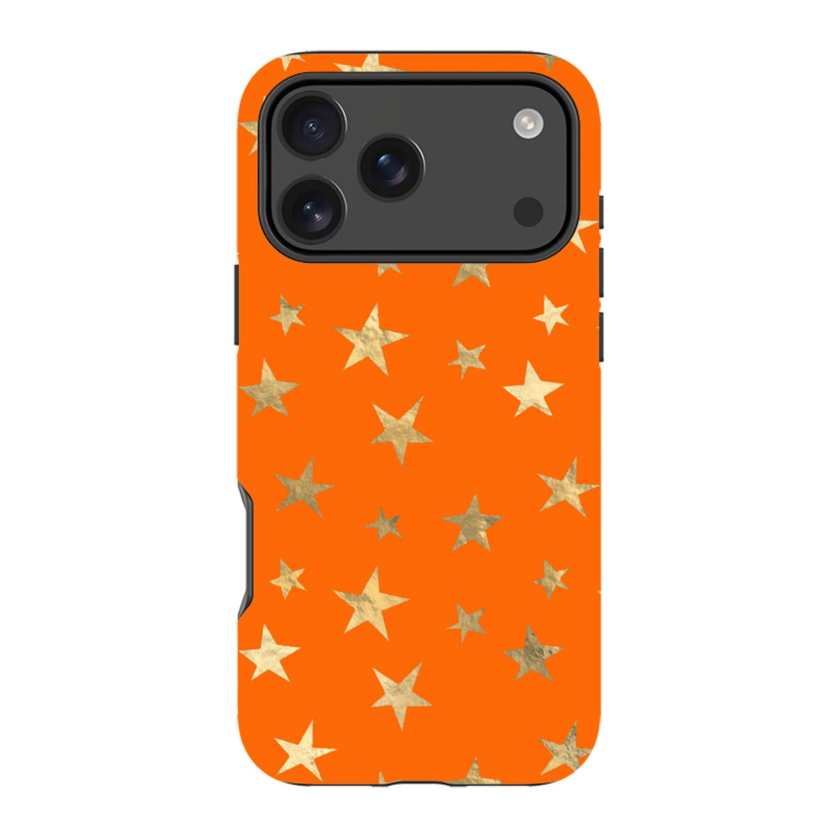 iPhone Tough Case - Orange and Gold Stars