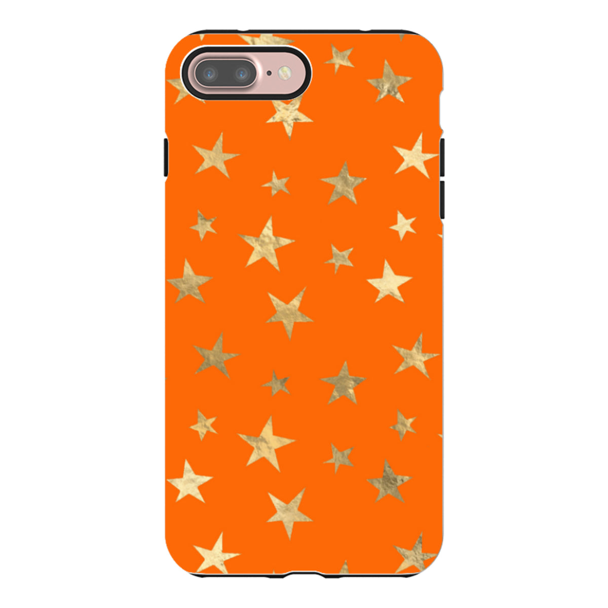 iPhone Tough Case - Orange and Gold Stars
