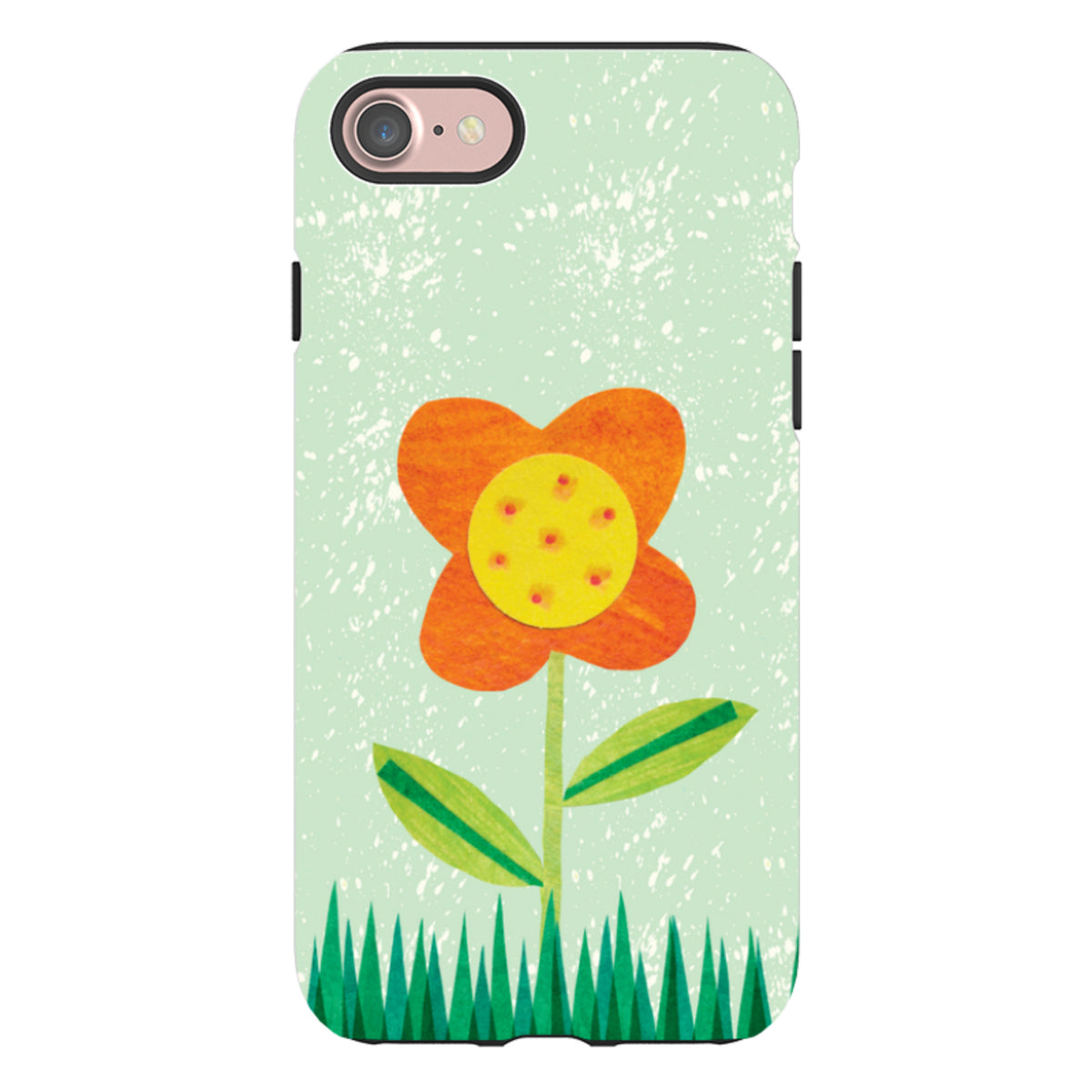 iPhone Tough Case - Orange Flower By Tracey English