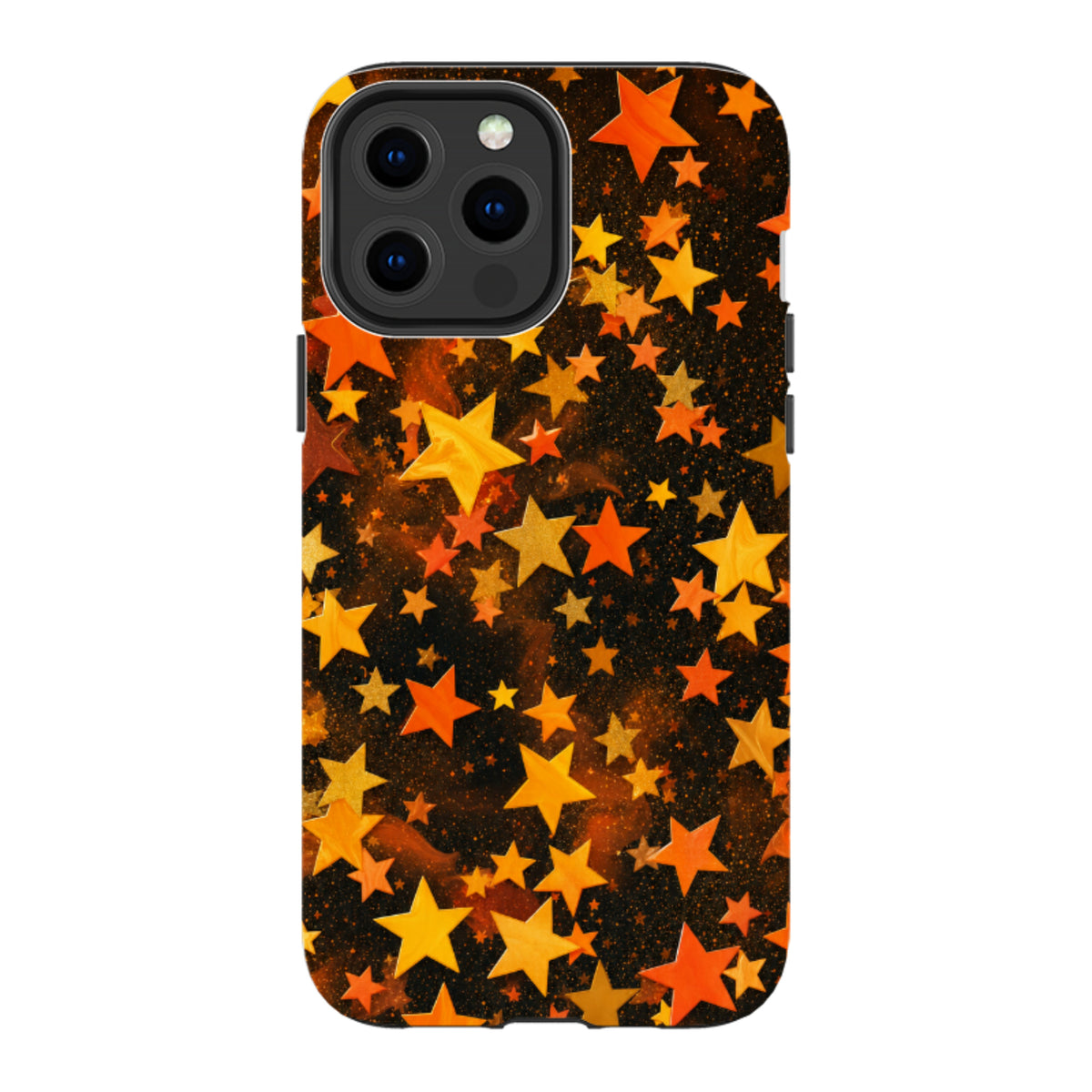 iPhone Tough Case - Orange Galaxy Star