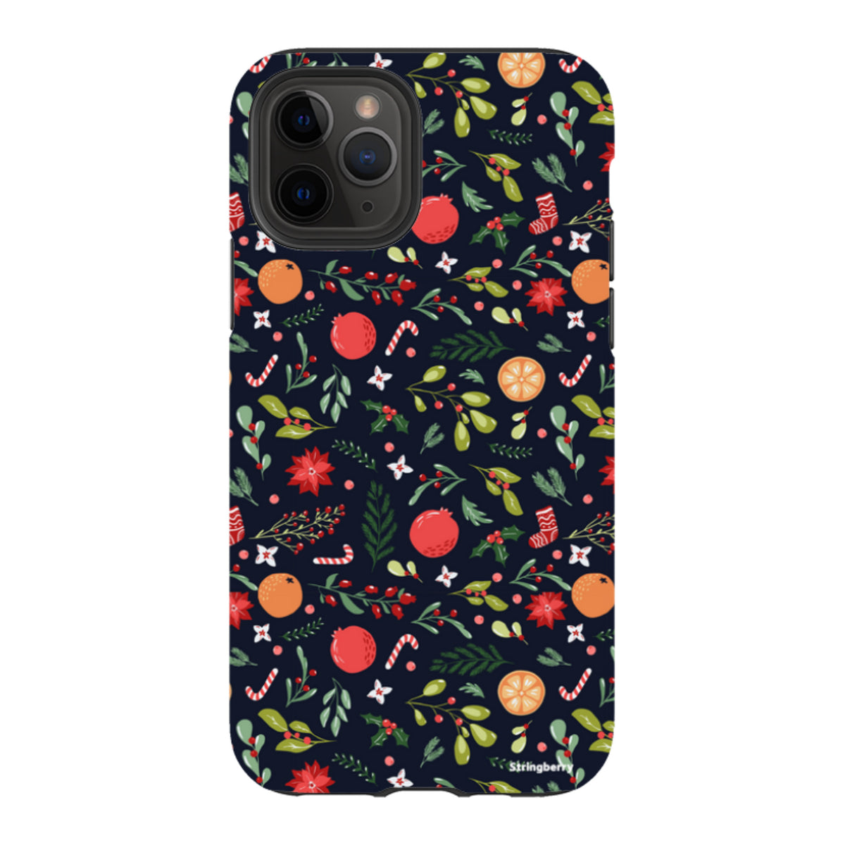 iPhone Tough Case - Oranges and Candy Canes II