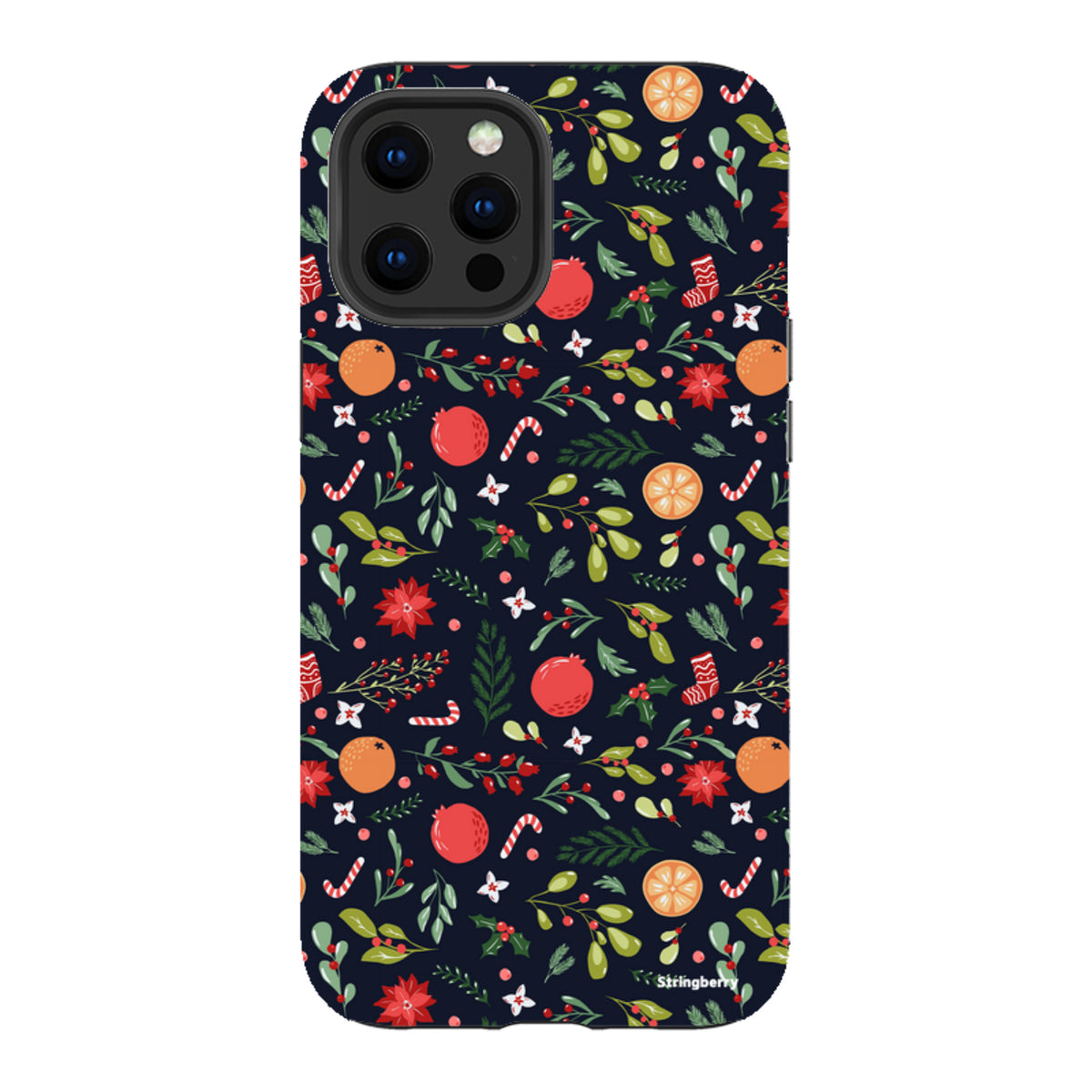 iPhone Tough Case - Oranges and Candy Canes II