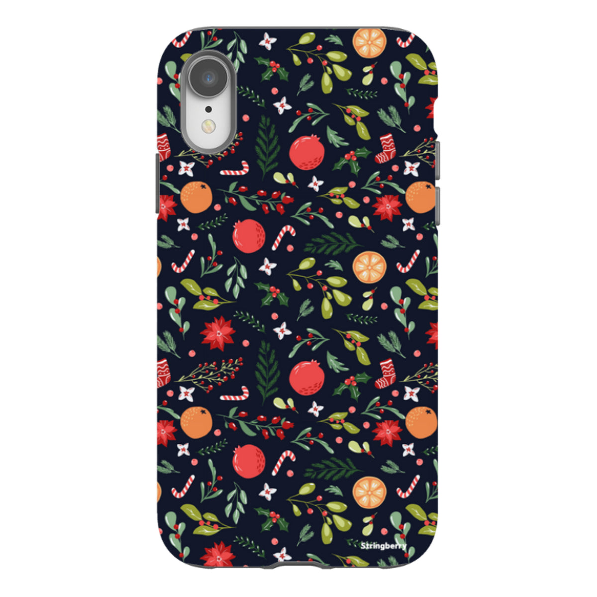 iPhone Tough Case - Oranges and Candy Canes II