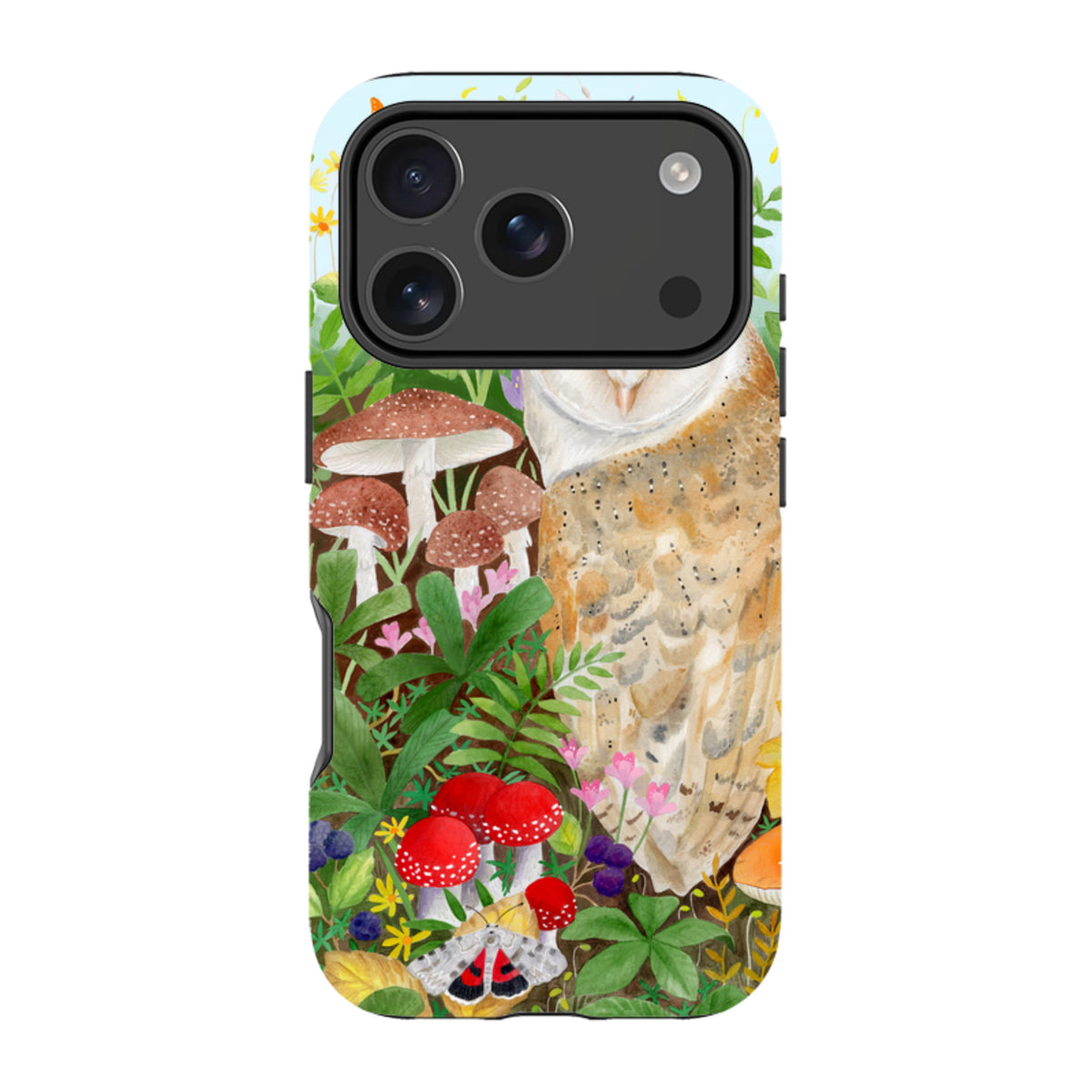 iPhone Tough Case - Owl Garden By Bex Parkin