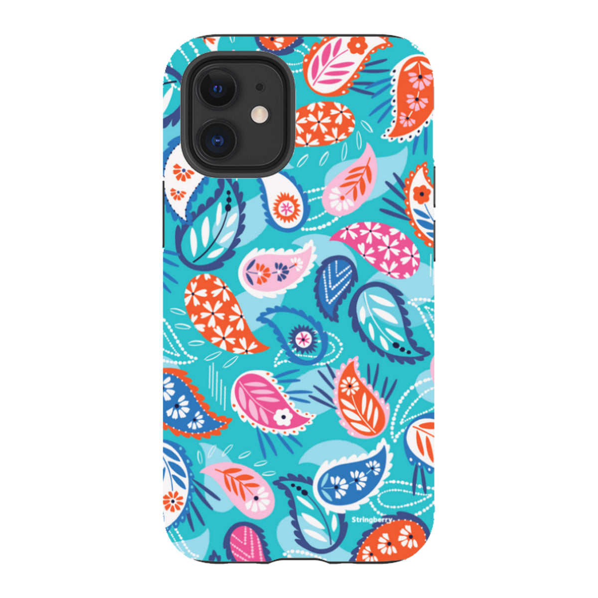 iPhone Tough Case – Paisley-Blau von Ali Brookes