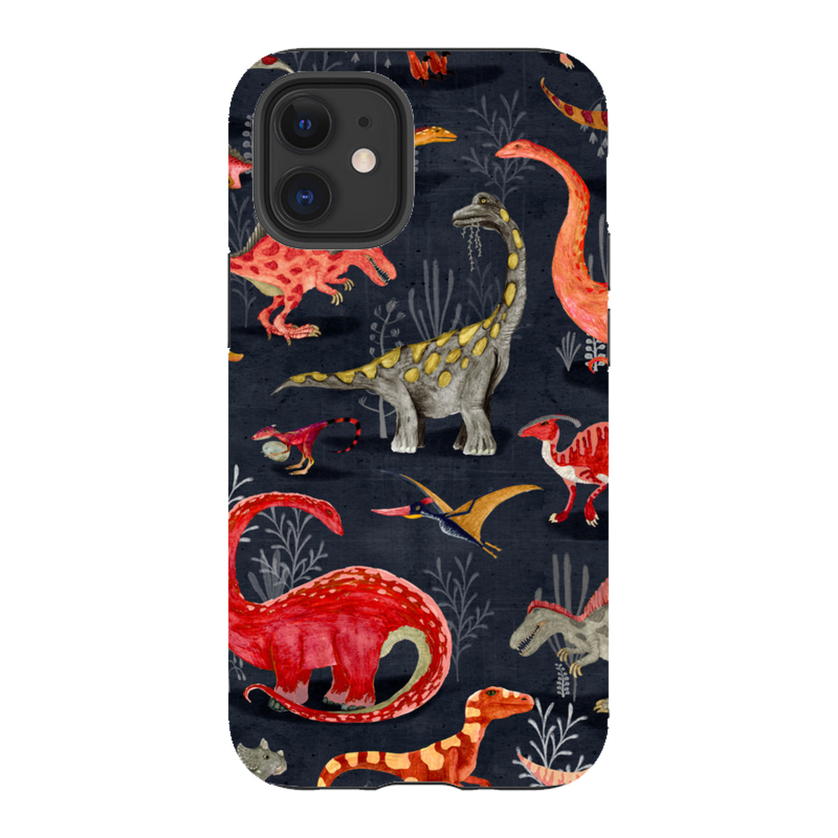 iPhone Tough Case - Parisian Dinosaurs By Katherine Quinn