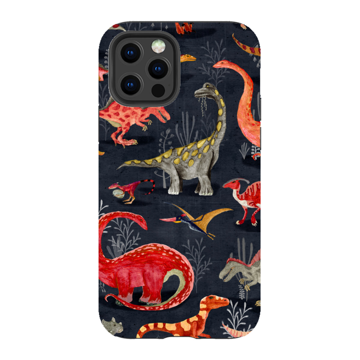 iPhone Tough Case - Parisian Dinosaurs By Katherine Quinn