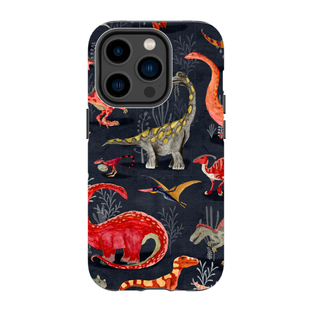 iPhone Tough Case - Parisian Dinosaurs By Katherine Quinn