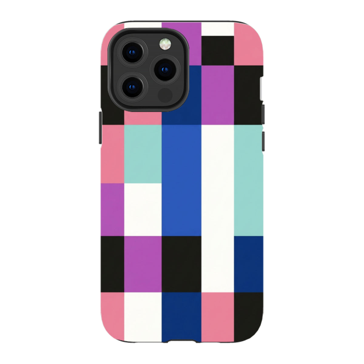 iPhone Tough Case - Pastel Cyberpunk Checkerboard
