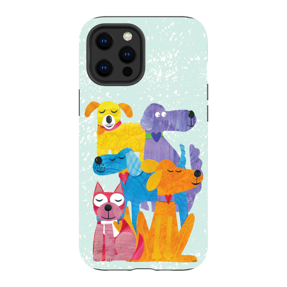 iPhone Tough Case - Patch Work Pups By Tracey English