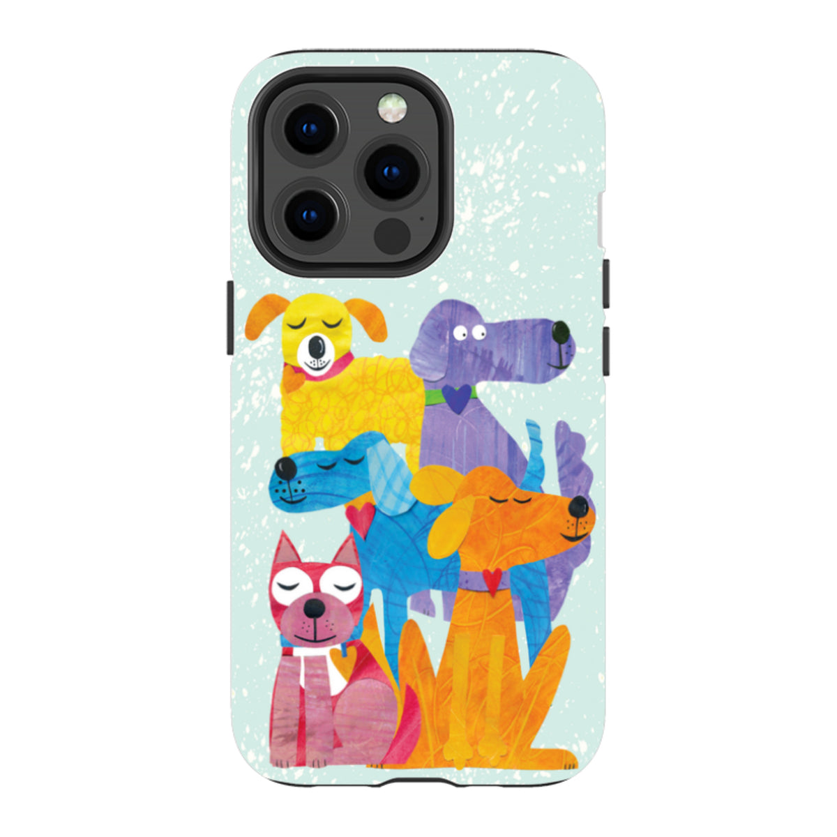 iPhone Tough Case - Patch Work Pups By Tracey English