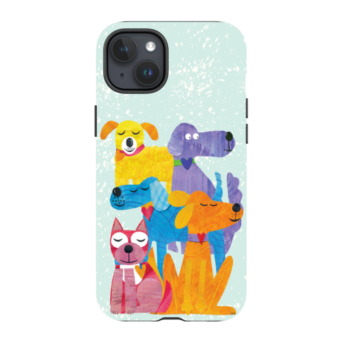 iPhone Tough Case - Patch Work Pups By Tracey English